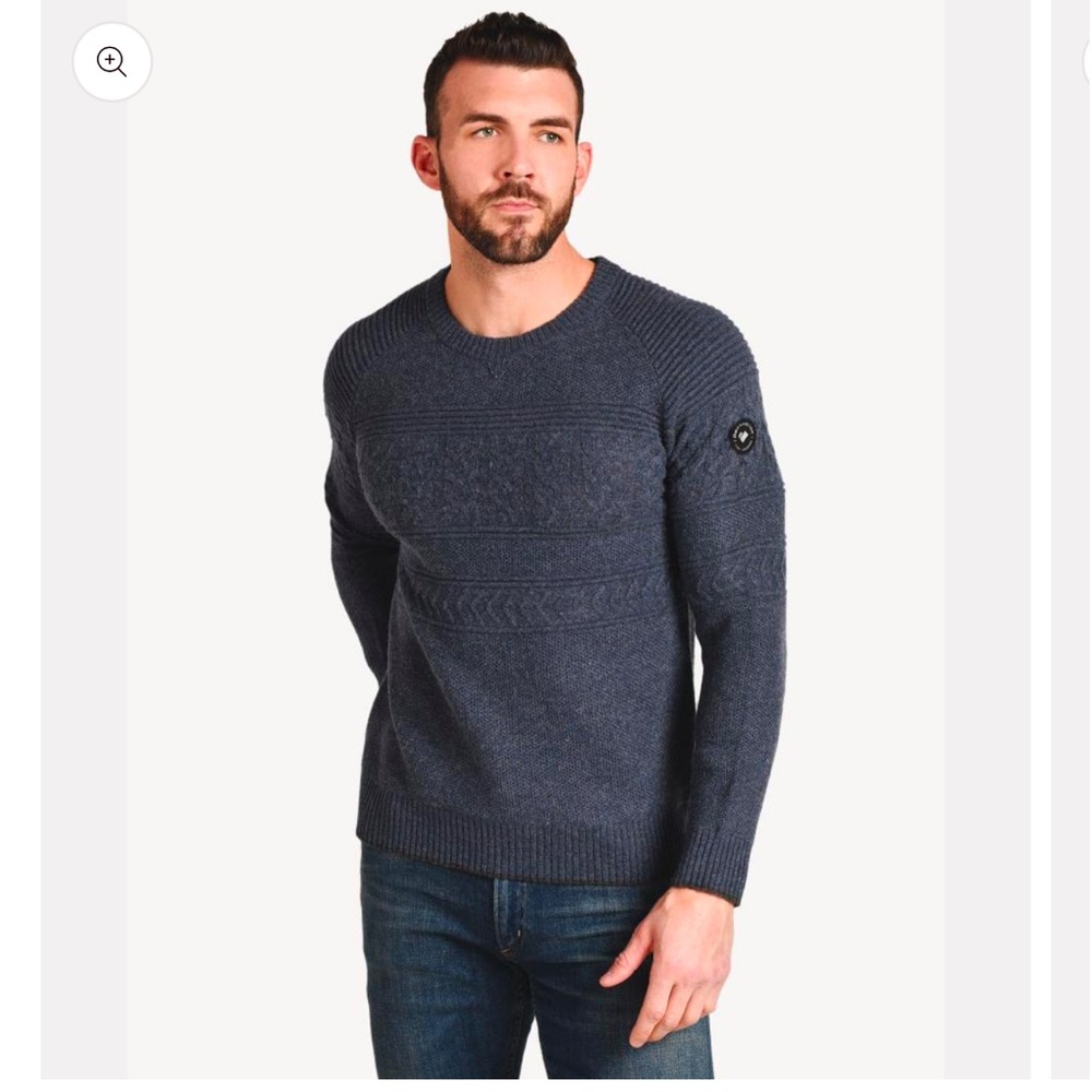 Obermeyer Men’s Textured Crewneck Sweater Ski
